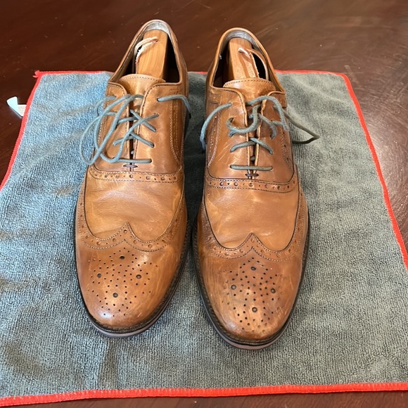 Johnston & Murphy Tyndall Wing Saddle Tan 20-3152 size 11.5 - Picture 2 of 6